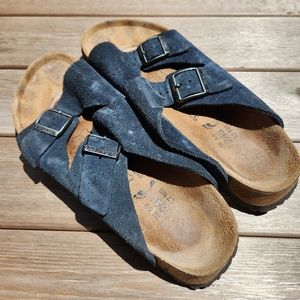 Birki's Black Foot Bed Sandals Sz 38 Sz 7.5